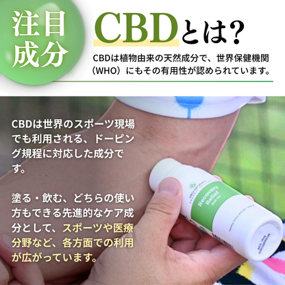 リカバリーリリーフロールオン 88ml 1,500mg CBD配合
