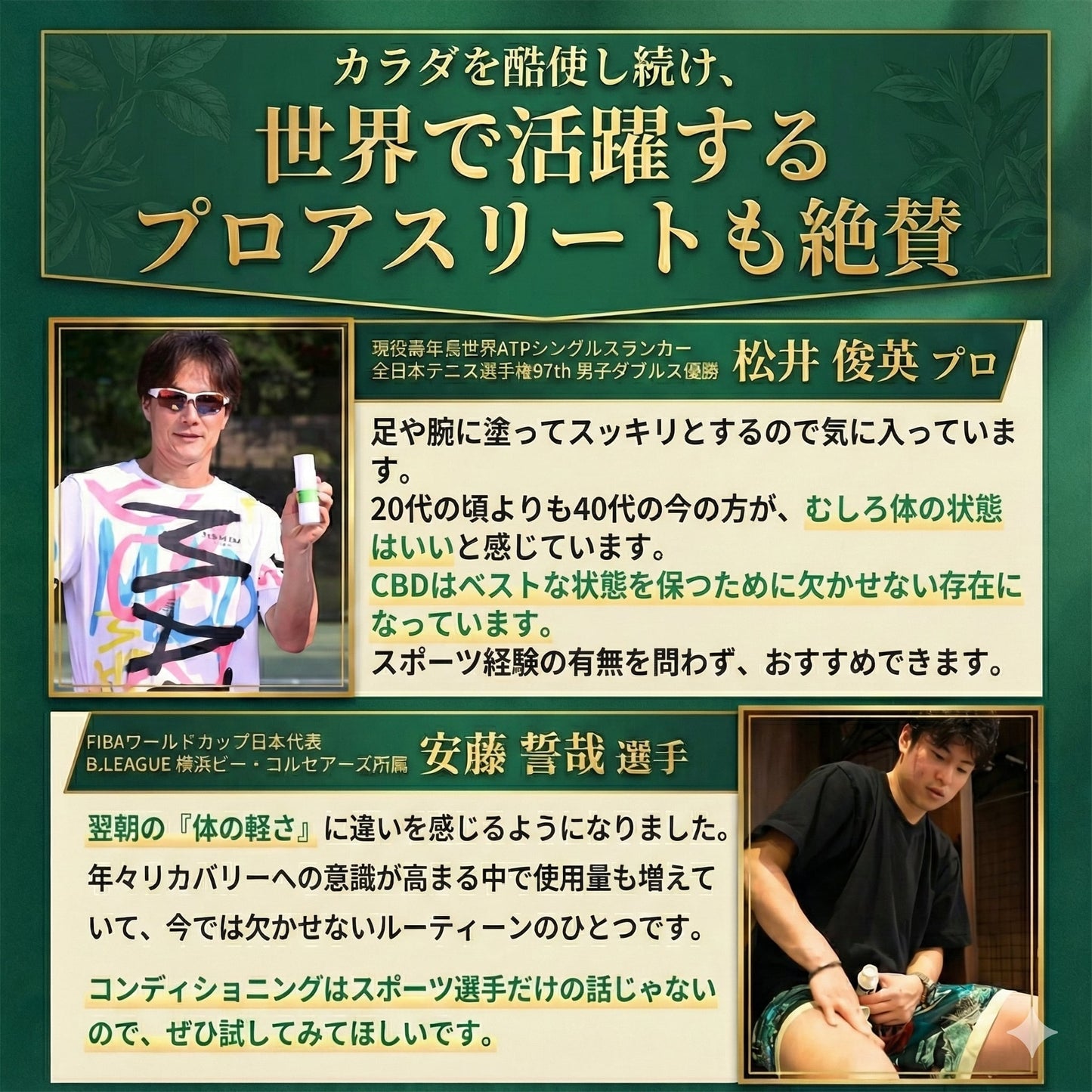 首・肩・腰・脚まで｜リカバリーリリーフロールオン 88ml 1,500mg CBD配合